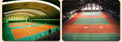 Play-Turf has a specially designed embossing suitable for tennis and ball rebound. Play-Gym is a multi-purpose surface design suitable for all sports activities. Chosen for use in Major International events owing to the ease of laying and the quality of play.