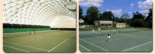 The surface is very durable and holds up to cold and hot conditions very well. The top surface is specially designed to provide proper ball bounce in tennis and very good traction / friction for tennis, badminton, and basketball.